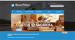 Desktop Screenshot of bauerteher.hu